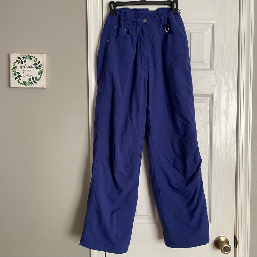 Obermeyer Ladies Gypsy Snow Ski Pants Insulated Blue Size 8 Snowboarding Skiing